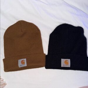 Carhartt Classic Brown and Black Beanie set